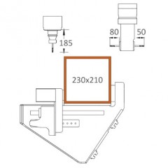 Centres d'usinage CNC SBZ 118 Zone d’usinage axes Y et Z (3) Elumatec